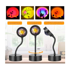 LAMPARA LUZ LED PROYECTOR DE ATARDECER OMC-503