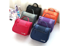 Organizador de cosméticos con malla frontal