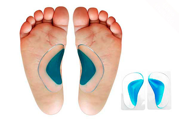 Plantillas De Silicona para Pie Plano Un Par