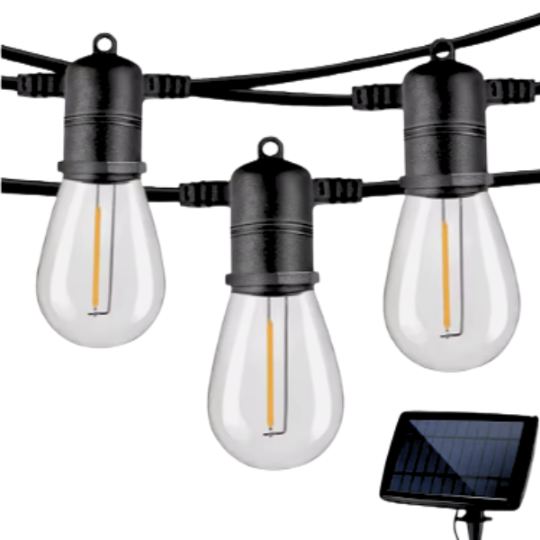 LUZ SOLAR, GUIRNALDA DE LUZ SOLAR 10 MTS, 20 BOMBILLOS OMC-084