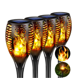 Antorcha Led Solar Tipo Estaca Luz Llama Fuego OMC-098