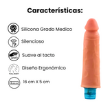 Dildo Vibrador Realista Pene 16 Cm, Multivelocidad OMC-437