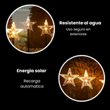 LUZ SOLAR NAVIDEÑA EN FORMA DE ESTRELLA  OMC- 082