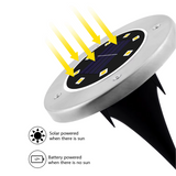 Lampara Led para piso, Luz Cálida Impermeable Jardín, Exteriores X 4 Unidades OMC-099