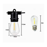 LUZ SOLAR, GUIRNALDA DE LUZ SOLAR 10 MTS, 20 BOMBILLOS OMC-084