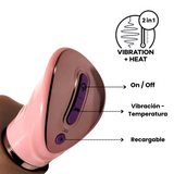 Dildo Vibrador Realista Con Temperatura y 7 Niveles de Vibración OMC-434