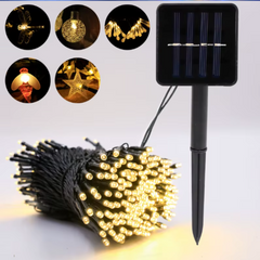 LUZ SOLAR NAVIDEÑA  10 METROS 100 BOMBILLOS (OMC- 075)