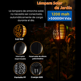 Antorcha Led Solar Tipo Estaca Luz Llama Fuego OMC-098