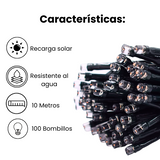 LUZ SOLAR NAVIDEÑA  10 METROS 100 BOMBILLOS (OMC- 075)