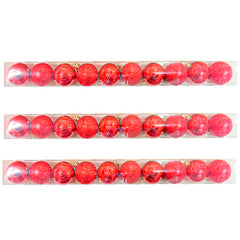 Set X 10 bolas de navidad Rojas - 5-10