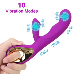 Vibrador Doble Estimulación Clítoris Y Vagina Punto G  OMC-361