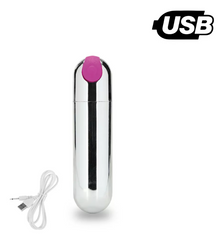 Bala Vibradora Mini Recargable 10 Velocidades  OMC-354