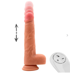 Vibrador Empuje Realista Control  OMC-435