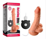 Consolador Dildo 20cm Giratorio Vibración Control   OMC-418