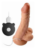 Consolador Dildo 20cm Giratorio Vibración Control   OMC-418