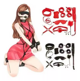 Kit Bondage Juego De 10 Piezas Bdsm  OMC-429
