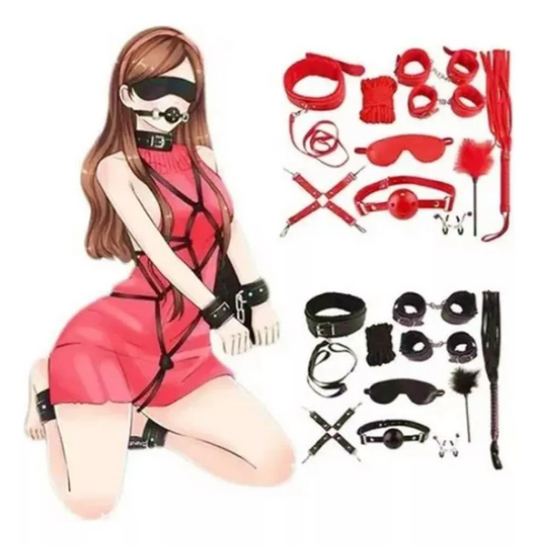 Kit Bondage Juego De 10 Piezas Bdsm  OMC-429