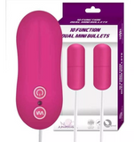 Duo De Balas Vibradoras Con Control 10 Funciones   OMC-388