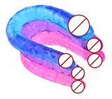 Dildo Doble Penetración Consolador Anal Vaginal  OMC-421