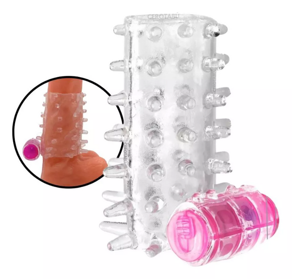 Anillo Vibrador Funda Para Pene  OMC-370