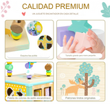 Cubo Con Laberinto Didáctico Estilo Montessori Para Bebé OMC-506