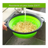 Colador De Silicona Plegable Escurridor De Cocina Multiusos OMC-495