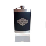 Licorera Wizquera 9oz Inox. 2 Copas + Navaja Harley Davidson -OMC-476