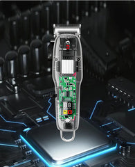 MAQUINA CORTADORA PARA CABELLO KEMEI TRANSPARENTE OMC-484