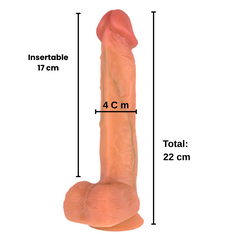 Dildo Vibrador Multifuncional Con 7 Modos de Calefacción y Retráctil OMC-435