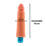 Dildo Vibrador Realista Pene 16 Cm, Multivelocidad OMC-437