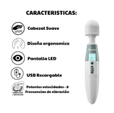 Vibrador Tipo Hitachi, Masajeador Inalámbrico 8 Velocidades OMC-340