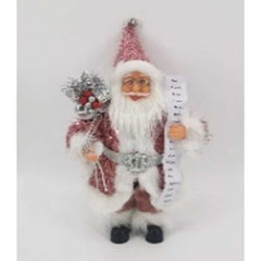 Papás Noel rosa 33cm - 2005