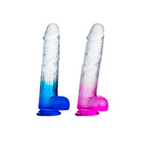 DILDO LANCES COCK 9.6 CRISTALINO BITONO  OMC-422