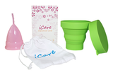 Copa Menstrual Certificada ICare + Vaso Esterilizador