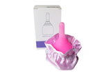 Copa menstrual reutilizable 100 % menstrual cup con válvula – drenable