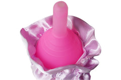 6 Copas menstruales reutilizables 100 % menstrual cup con válvula – drenable
