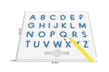 Tablero magnético de aprendizaje - alfabeto