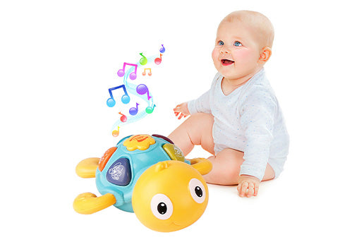 Tortuga musical interactiva para bebé